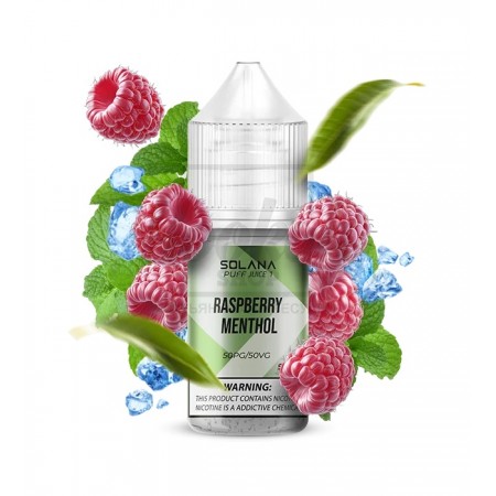 Жидкость SOLANA LIQUID Raspberry Menthol (Малина Ментол) 30мл 5%