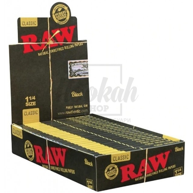 Бумага для самокруток RAW Black Ultra Thin 1¼"