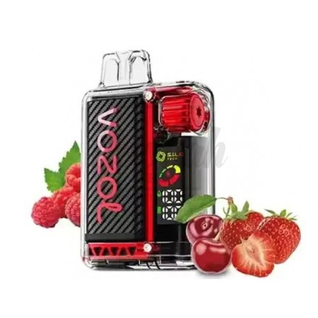 Электронная сигарета Vozol 20000 Strawberry Raspberry Cherry (Клубника Малина Вишня)