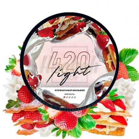 Тютюн 4:20 Light Line Полуничний Мільфей 100 гр