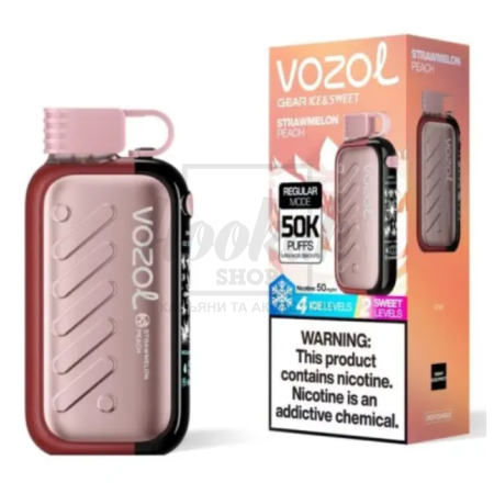 Електронна сигарета Vozol Gear 50000 Strawmelon Peach (Полуниця Кавун Персик)