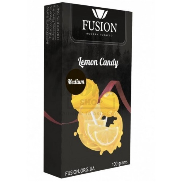 Табак Fusion Medium Lemon Candy (Лимонная Конфета) 100 гр