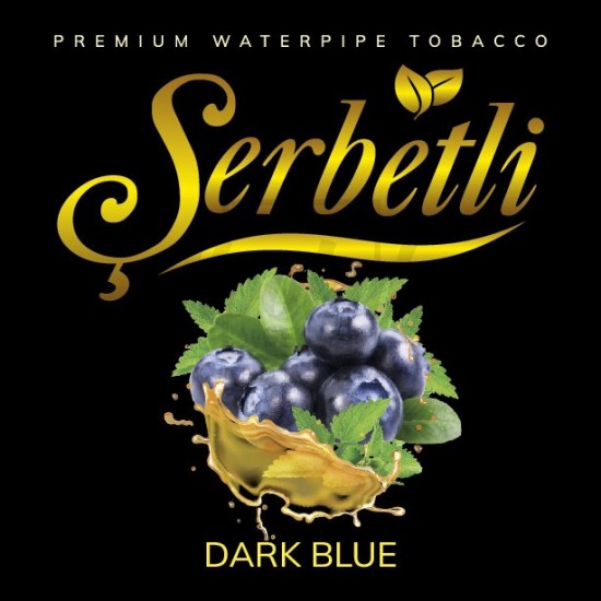 Тютюн Serbetli Dark Blue (М'ята Чорниця) 500гр