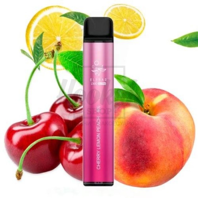 Электронная сигарета Elf Bar 1500 Ultra Cherry Lemon Peach (Вишня Лимон Персик)