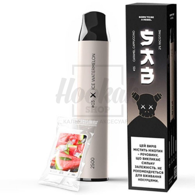 Електронна сигарета SAB 2500 №03 Ice Watermelon (крижаний кавун)
