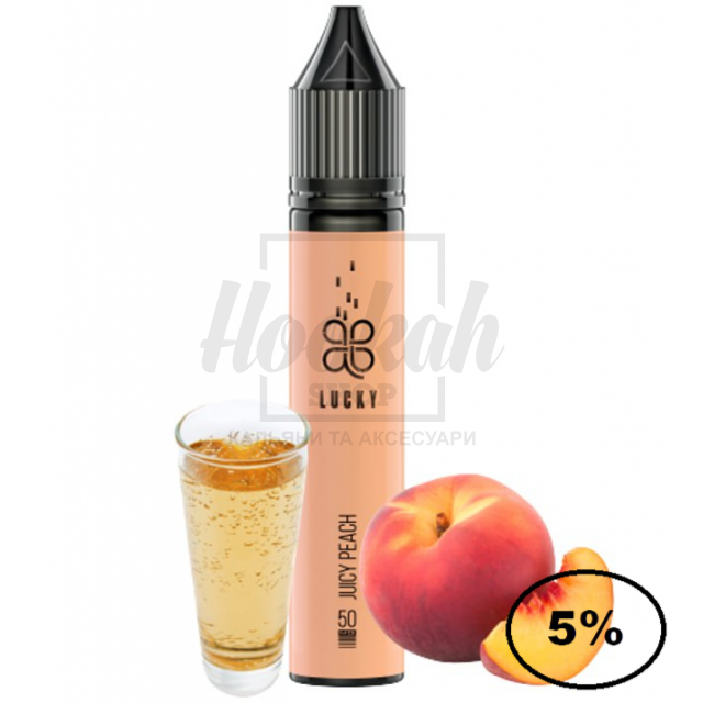 Жидкость Lucky 5% 30мл Juicy Peach (персиковый сок)