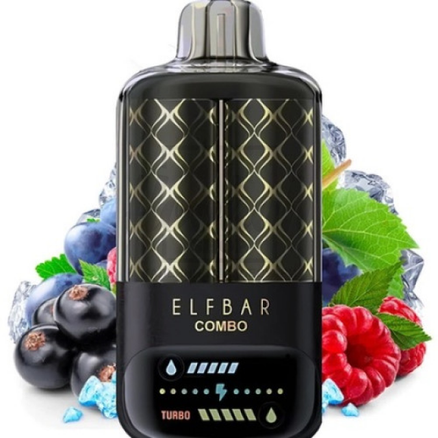 Электронная сигарета Elf Bar Combo 20000 Blackcurrant Raspberry & Grape (Смородина Малина Виноград)