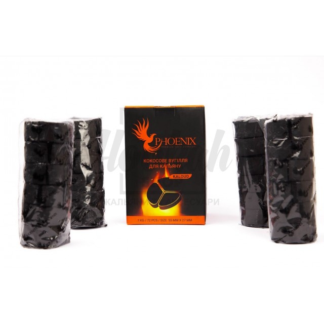 Вугілля кокосове Phoenix (Фенікс) 1 кг під калауд