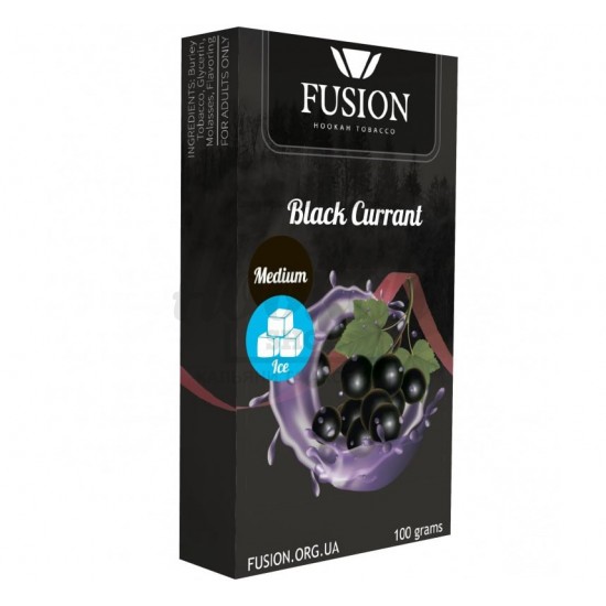 Тютюн Fusion Medium Ice Black Currant (Лід Чорна Смородина) 100 гр
