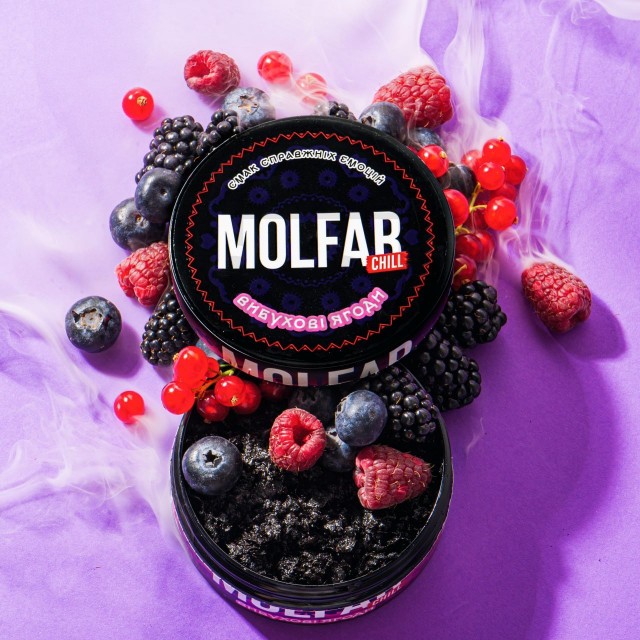 Табак Molfar Chill Line Вибухові Ягоди (Черника Малина Лёд) 100гр