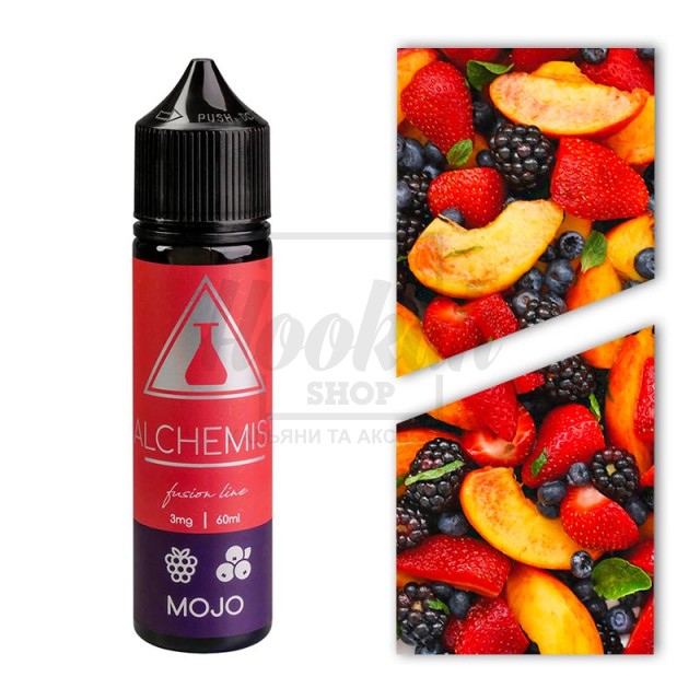 Жидкость Alchemist FL Mojo (Малина Черника Персик) 60мл 3%