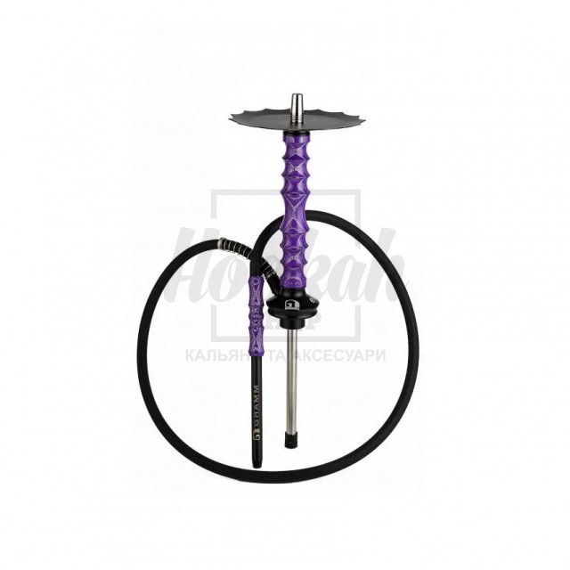 Кальян Gramm ECO Mini Purple'n'Silver Фіолетово-Сріблястий