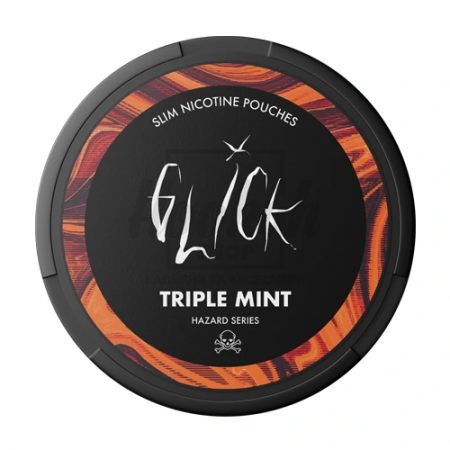 Снюс Glick Hazard Triple Mint 25 mg/pouch 50 mg/g (Тройная Мята)
