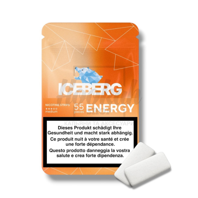 Снюс Iceberg Nicotine Strips Energy 55 strips (Енергетик)
