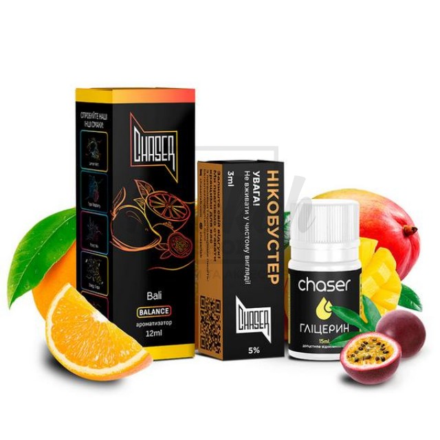Жидкость Набор Chaser Black Bali (Апельсин Манго Маракуя) 30мл 5%
