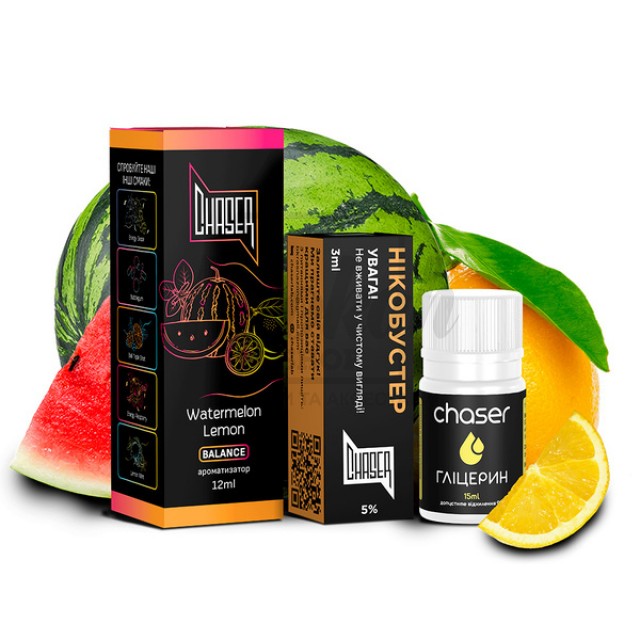 Жидкость Набор Chaser Black Watermelon Lemon (Арбуз Лимон) 30мл 5%