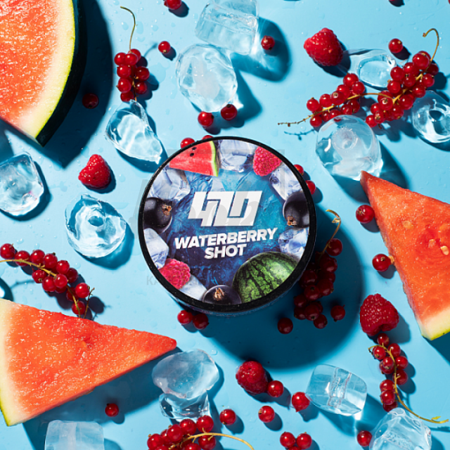 Табак 4:20 Frost Line Waterberry Shot (Малина Смородина Арбуз) 100 гр