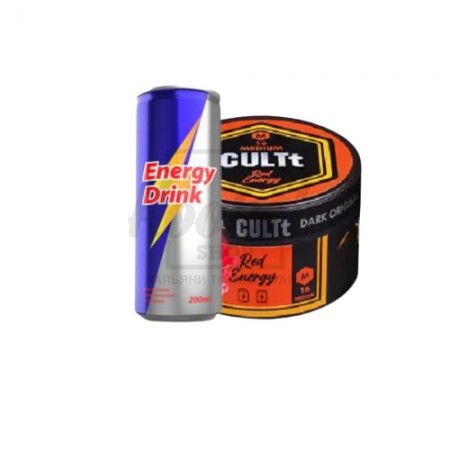 Тютюн CULT Medium M16 Red Energy (Червоний Енергетик) 100гр