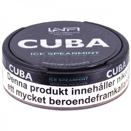 Снюс Cuba Black Ice Spearmint 43 mg/pouch 66 mg/g (Прохладная Мята)