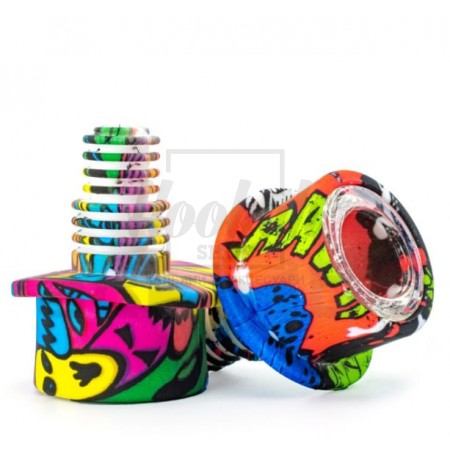 Чаша для бонга Silicone Print - Розмір: SG 14 (14.5мм)