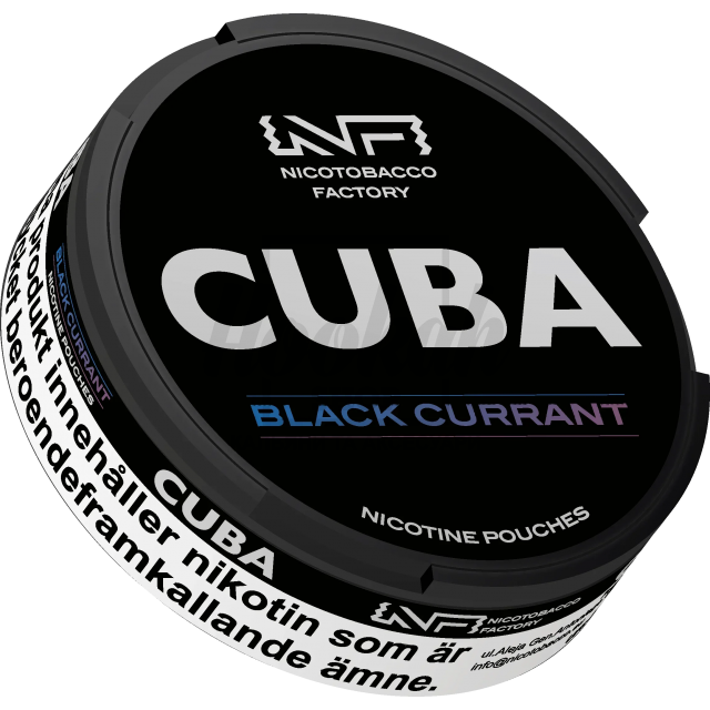 Снюс Cuba Black Blackcurrant 43 mg/pouch 66 mg/g (Чорна Смородина)