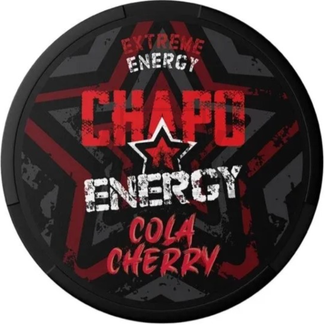 Кофеїнові подушечки Chapo Energy Cola Cherry (Кола Вишня) 150mg/g 10g