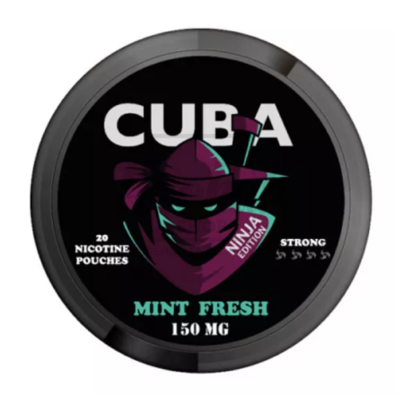 Снюс Cuba Ninja Mint Fresh 150 mg/g (Мятный Фреш)