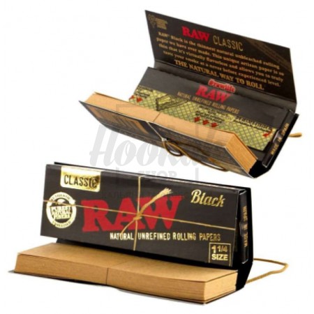 Бумага для самокруток RAW Black Ultra Thin Connoisseur 1¼" 1шт