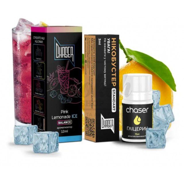 Жидкость Набор Chaser Black Pink Lemonade Ice (Розовый Лимонад Лёд) 30мл 5%