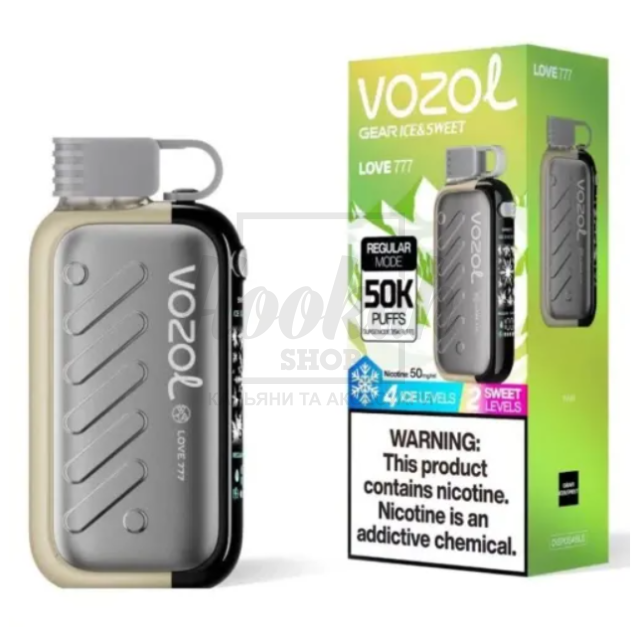 Електронна сигарета Vozol Gear 50000 Love 777 (Диня Маракуя М'ята)
