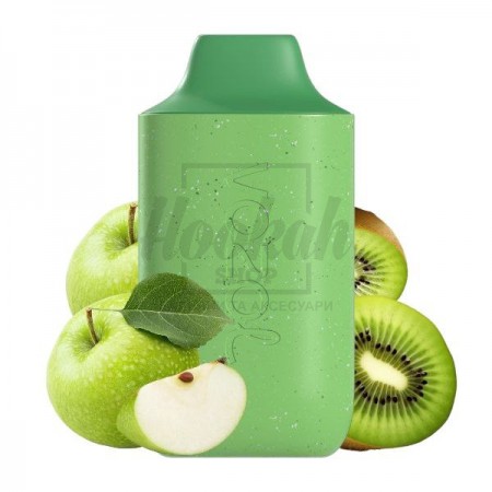 Електронна сигарета Vozol 6000 Green Blast (зелене яблуко ківі)