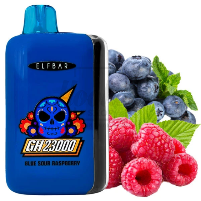 Электронная сигарета Elf Bar GH23000 Blue Sour Raspberry (Кислая Голубая Малина)