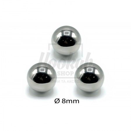 Кулька Клапана Продувки Нержавіюча сталь 8 мм 3 шт
