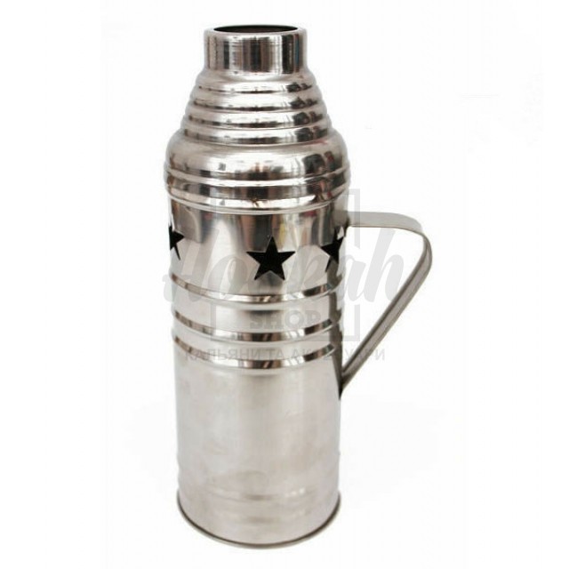 Колпак для кальяна высокий закрытый (Звезды) серебро