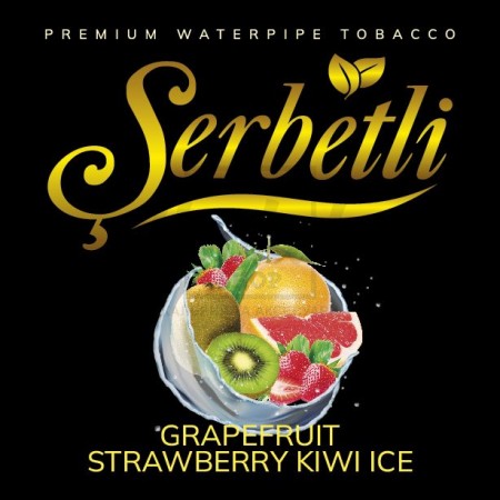Тютюн Serbetli Ice Grapefruit Strawberry Kiwi (Грейпфрут Полуниця Ківі Лід) 100 гр