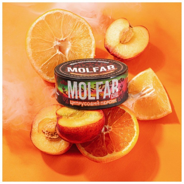 Тютюн Molfar Chill Line Цитрусовий Персик (Апельсин, Персик, Бергамот, Спеції) 40 г
