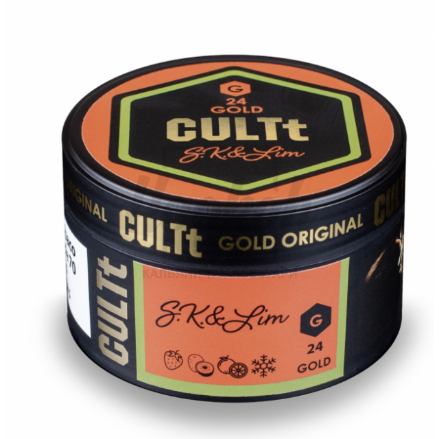 Табак Cult Strong Ds24 S.K.&Lim (Клубника Киви Лайм Лёд) 100гр