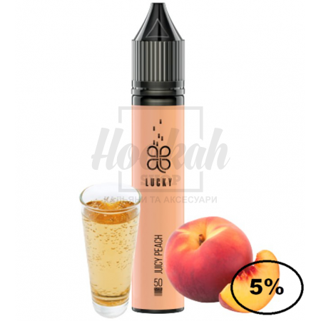 Жидкость Lucky 5% 30мл Juicy Peach (персиковый сок)