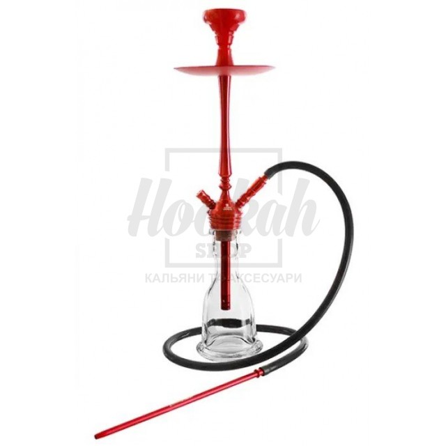 Кальян Kaya Elox 30CМ Clear Alum Plug Red 2S