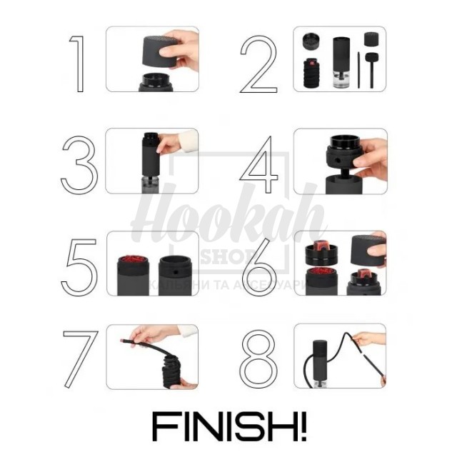 Кальян Yahya Tube Red