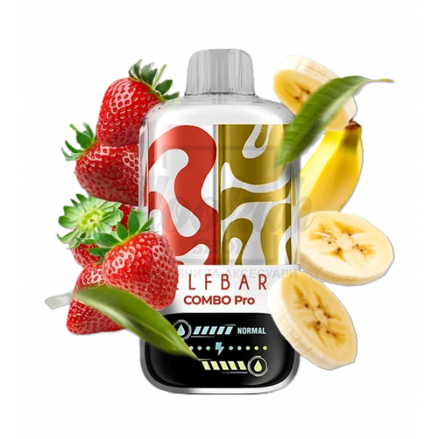 Электронная сигарета Elf Bar Combo Pro 30000 Strawberry & Banana (Клубника, Банан)