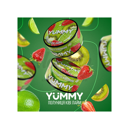 Табак Yummy Strawberry Kiwi Lime (Клубника Киви Лайм) 100гр