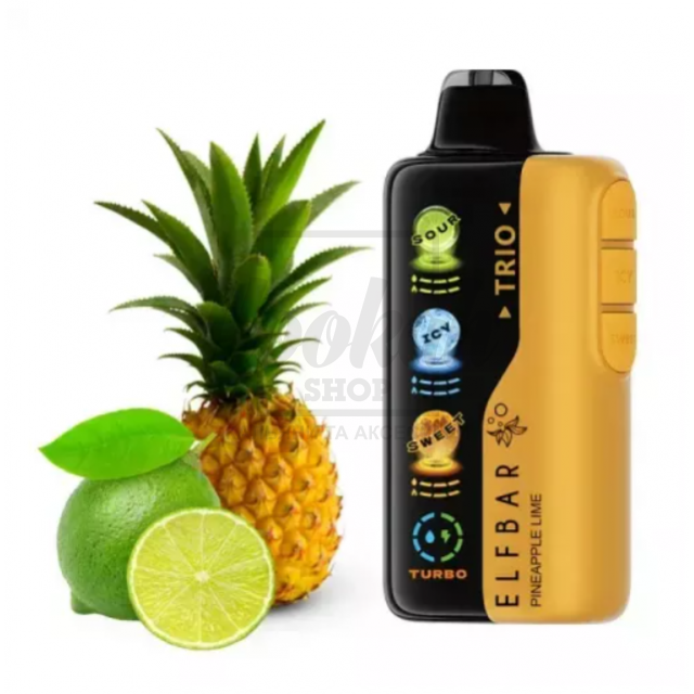 Електронна сигарета Elf Bar Trio 40000 Pineapple Lime (Ананас Лайм)