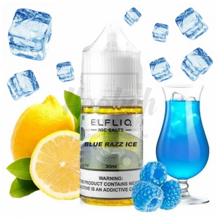 Жидкость Elf Liq Blue Razz Ice (Голубая Малина Лимонад Лед) 30мл 5%