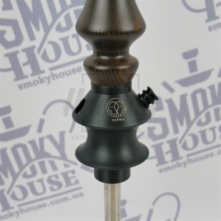 Шахта для кальяна Karma 3.2 Brown коричневая + блюдце