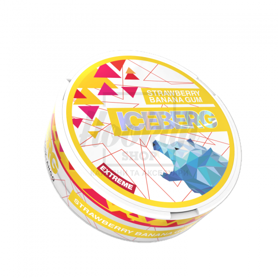 Снюс Iceberg Extrime Strawberry Banana Gum 50mg (Полуниця Банан Жуйка)
