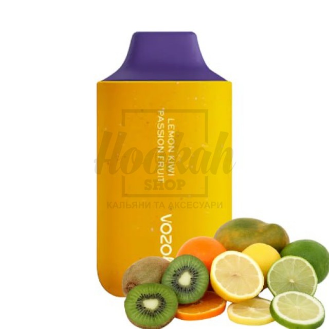 Електронна сигарета Vozol 6000 Lemon Kiwi Passion Fruit (лимон ківі маракуйя)
