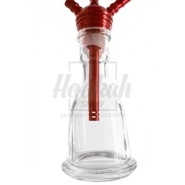 Кальян Kaya Elox 30CМ Clear Alum Plug Red 2S
