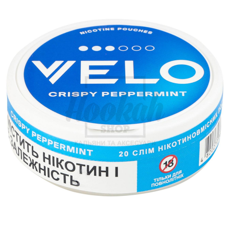 Снюс Velo Crispy Peppermint (Хрустящая Мята) Классический