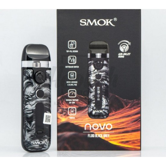 Багаторазова Pod-система Smok Novo 5 KIT Fluid Black Grey